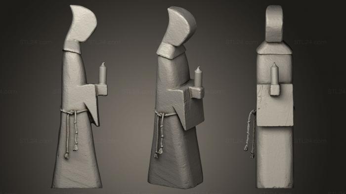 Miscellaneous figurines and statues (Moine stylis, STKR_0309) 3D models for cnc
